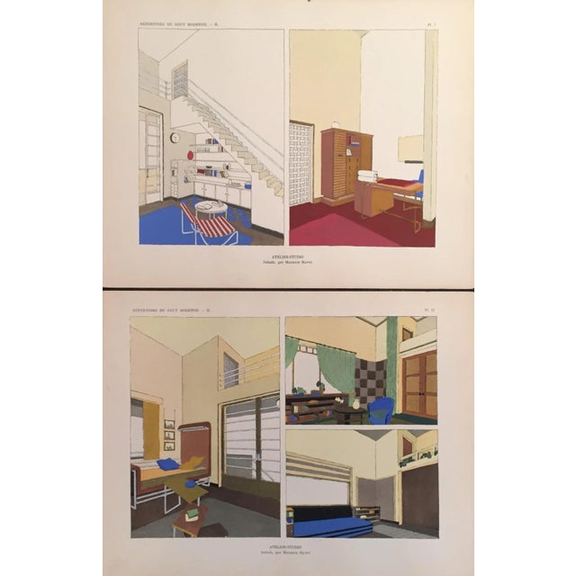 French Art Deco 1929 Design Planches- Set of 2 For Sale - Image 4 of 4