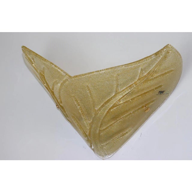 Vintage Amber Murano Glass Wall Lamp For Sale - Image 12 of 12