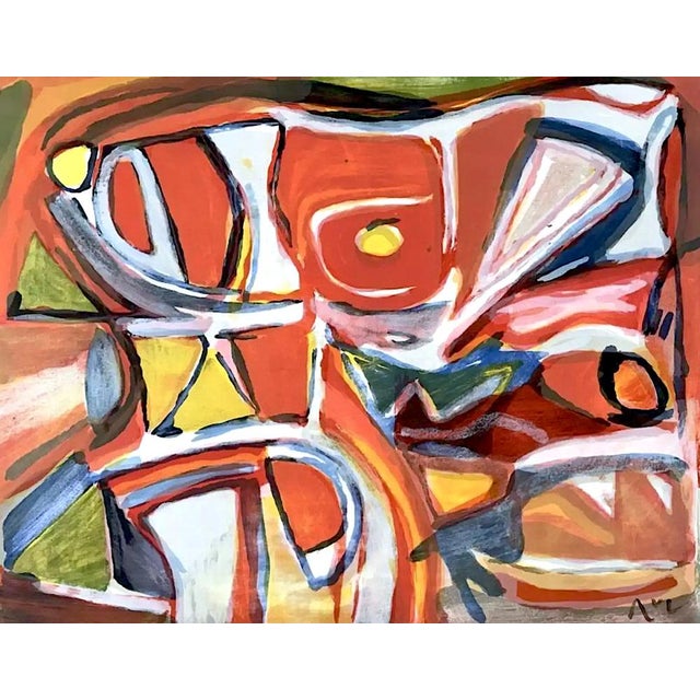 Bram Van Velde Hit Original lithography on arches paper, signed and numbered by 100. Dimensions of the work: 65 x 83 cm...