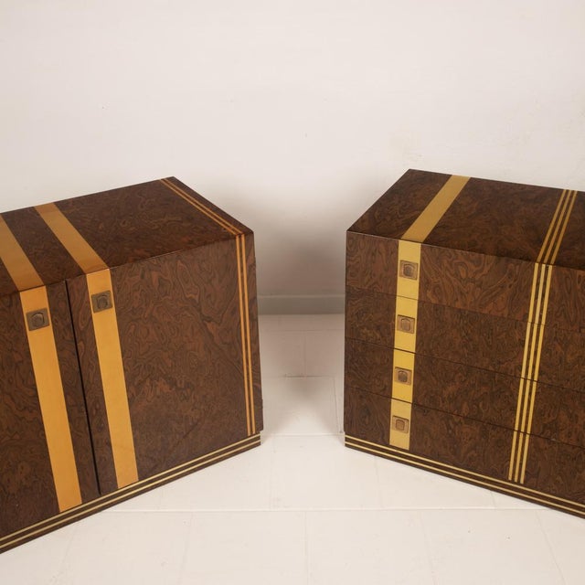 Cabinet and Chest of Drawers by Angelo Gaggioli for Gaggioli Roma, 1970s, Set of 2 For Sale - Image 17 of 18
