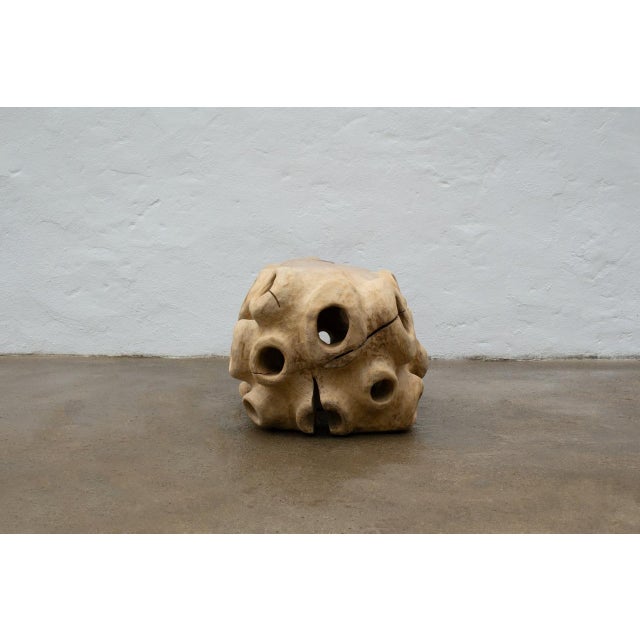 Derwin Sculptural Oak Bench by Tom Heywood For Sale - Image 4 of 11