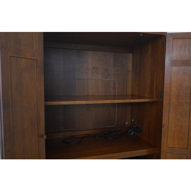 Stickley Mission Cherry Tv Entertainment Unit Armoire For Sale In Philadelphia - Image 6 of 16