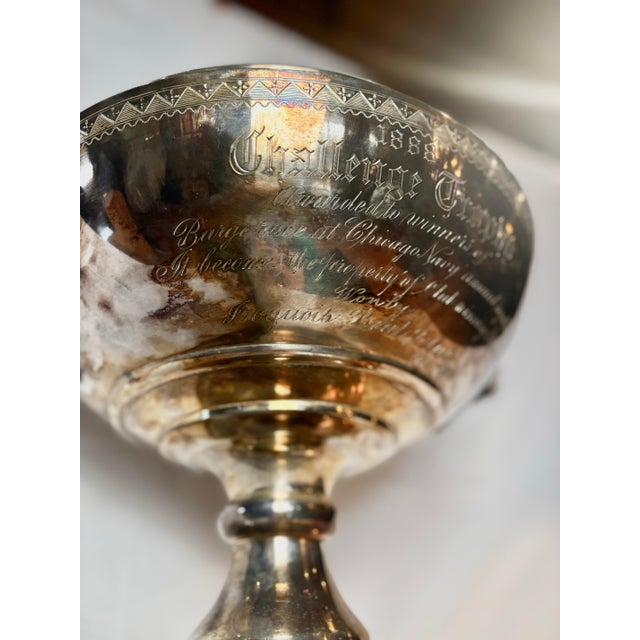 1888 Chicago Navy Regatta Silver Trophy— Iroquois Boat Club & a.g. Spalding History For Sale - Image 11 of 13