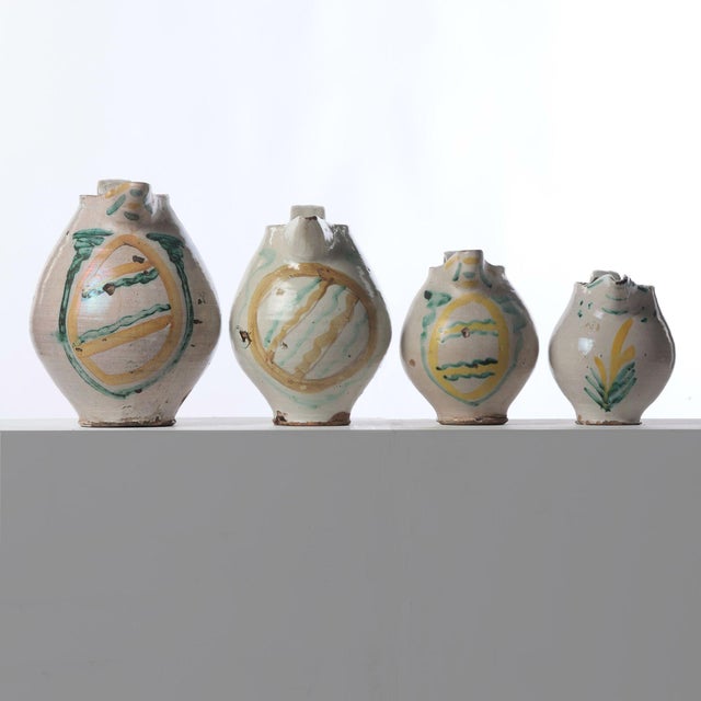 Traditional Set of 4 18th Century Italian Majolica Jugs From Sicily For Sale - Image 3 of 16