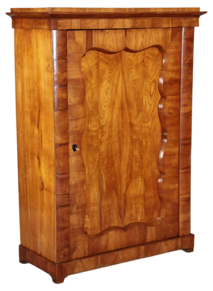 Antique Viennese Biedermeier Cabinet in Walnut, 1820s