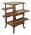 Bamboo Etagere with Silk Shelves Painted with Asian Motifs attributed to Alfred Perret and Ernest Vibert, France, 1900s For Sale