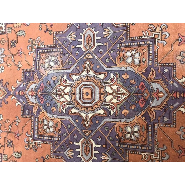 Large Vintage European Heriz Style Rug For Sale - Image 4 of 18