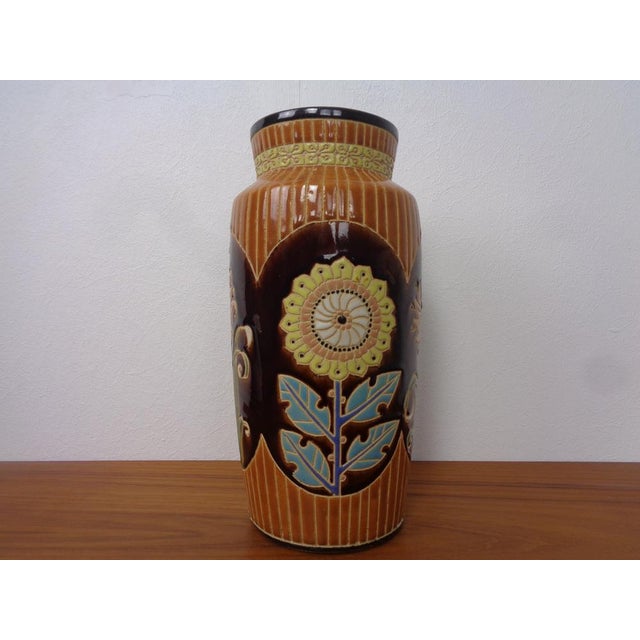 Blue Art Nouveau Pottery Vase, 1920s For Sale - Image 8 of 17