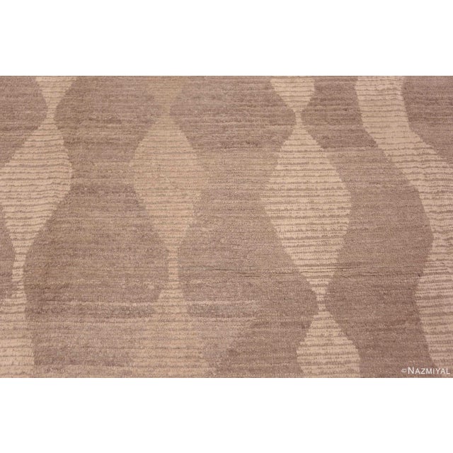Nazmiyal Collection Chic and Stylish Modern Brown Tones Area Rug For Sale - Image 4 of 8