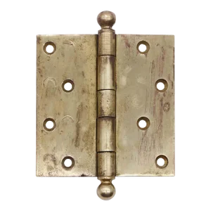 Mid 20th Century Vintage Brass Russwin Ball Tip Butt Door Hinge