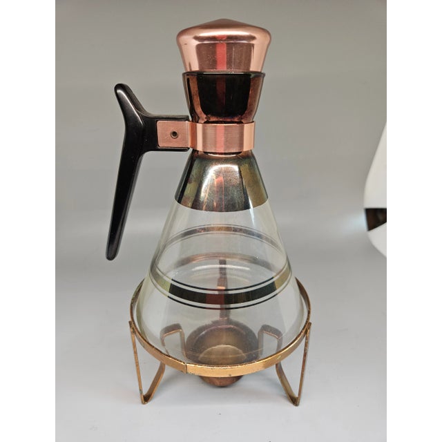 Vintage Inland carafette warmer, with a stand and a Cork closing