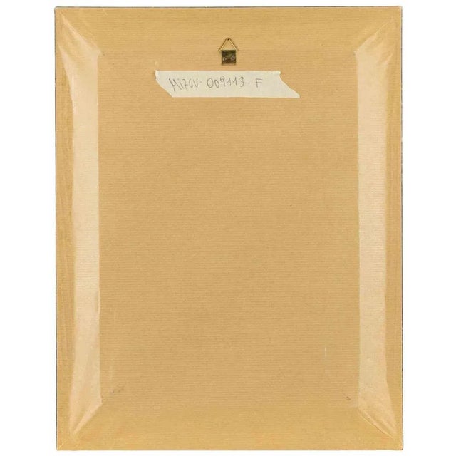 Sirio Pellegrini, Portrait, Painting, 1960s, Oil on Board, Framed For Sale - Image 4 of 5