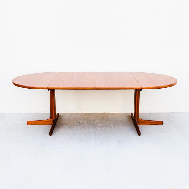 1960s Restored Swedish Mid Century Modern Teak Extension Dining Table Attributed to Joc For Sale - Image 10 of 13