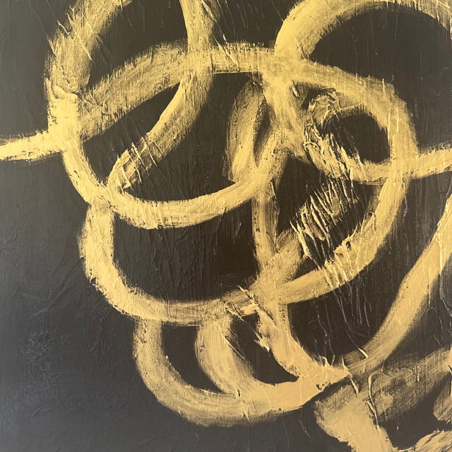 2020s Original Abstract Textured Acrylic Painting on Deep Canvas For Sale - Image 5 of 6