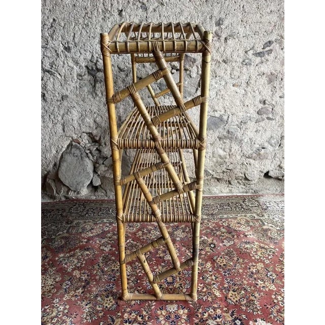 Sweden Rattan Shelf, 1960s For Sale - Image 6 of 8