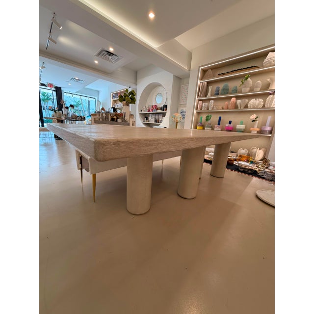 Contemporary Contemporary Rectangular Dining Table For Sale - Image 3 of 6