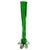Vintage twisted stem vase in green and clear glass from the 1950s. A beautiful piece of French glass with playful and...