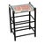 Farmhouse Vintage 1940s Primitive Wooden Stool W/ Black Painted Frame & Premier Egg Mash Feed Sack Seat - 25.5" Tall For Sale - Image 3 of 17