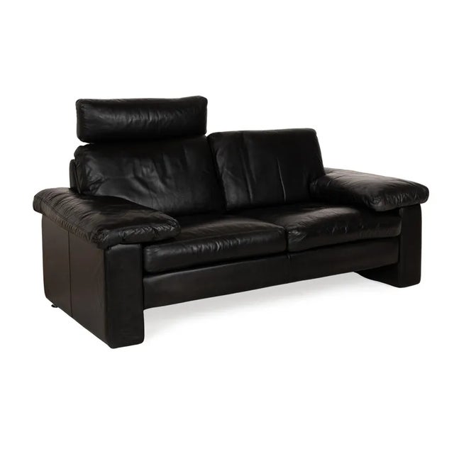 Black Black Leather Conseta 2-Seater Sofa from COR For Sale - Image 8 of 13