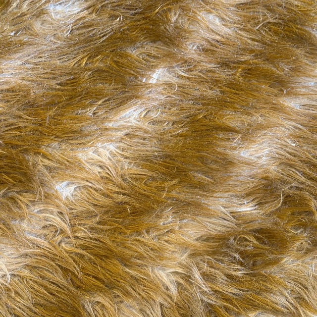 Two 1970s Mid-Century Modern Brass and Fabric Poufs " Him and Her " For Sale - Image 11 of 14