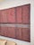 Brick Red Jan Tips "Architectural Series #35" 1984 Mixed Media Abstract Diptych on Canvas For Sale - Image 8 of 17