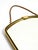Metal Small Mid-Century Brass Wall Mirror with Braided Hanging Strap, 1950s For Sale - Image 7 of 18