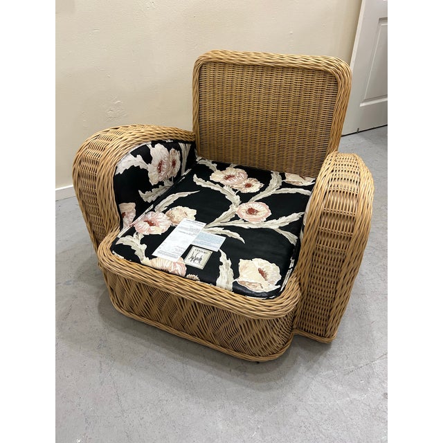 Tan Late 20th Century Wicker Steamer Chair by Jay Spectre for Century For Sale - Image 8 of 10