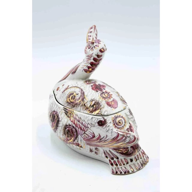 Ceramic Vintage Duck Shaped Tureen from Ceramiche Mancioli, Italy, 1970s For Sale - Image 7 of 8