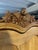 Large French Country Bonnetière in Carved Pine, 1920s For Sale - Image 4 of 11