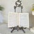 Metal 1940s Silver Easel Display Art Picture Holder for Ornate Rococo Revival Shelf Styling For Sale - Image 7 of 11