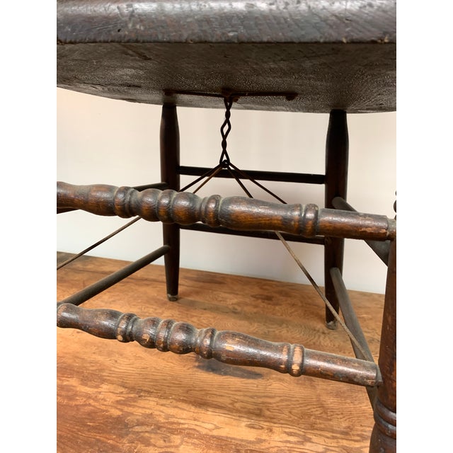 Early 20th Century Farmhouse Antique American Windsor Chair by Van Sciver For Sale - Image 5 of 8