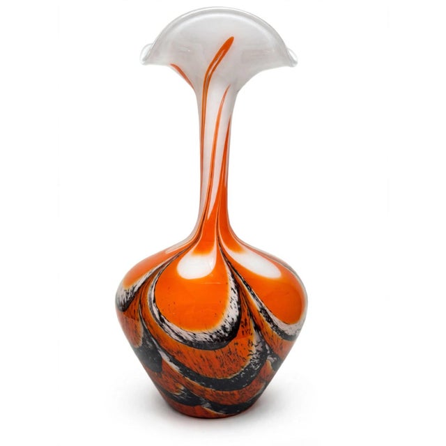 Opal Glass Vase, 1950 For Sale - Image 10 of 10