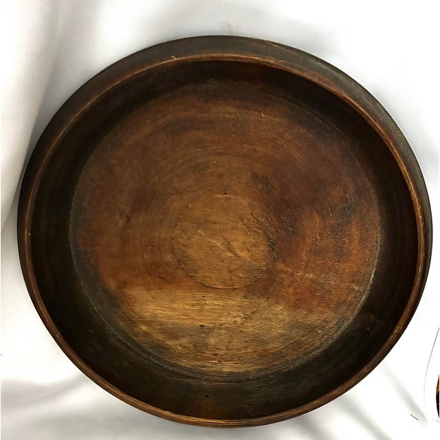 Early 19th Century 19th-Century Turned Wooden Treen Bowl With Rich ...