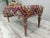 Greige Handmade Kilim Rug Upholstered Piano Bench For Sale - Image 8 of 10