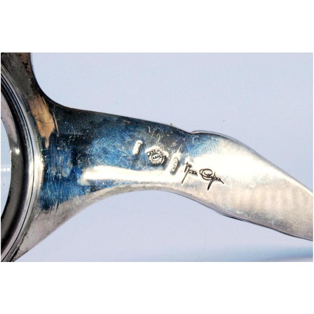 Silver Magnifying Glass with Dog Snout on the Handle, in Very Good conditions. Designed from 2000 This piece has an...