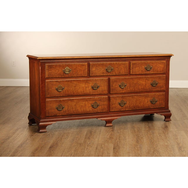 Traditional Baker Milling Road Georgian Style Walnut Long Dresser For Sale - Image 3 of 18
