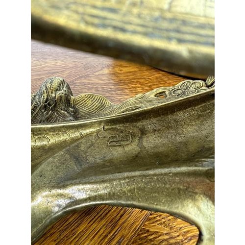 French Art Nouveau Jardiniere in Brass For Sale - Image 14 of 15