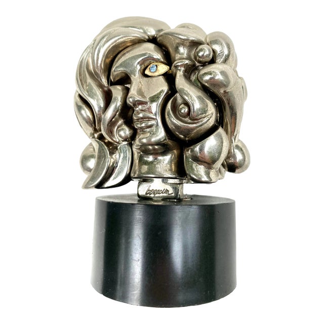 Miguel Ortiz Berrocal 1969 Portrait De Michèle Puzzle Sculpture For Sale