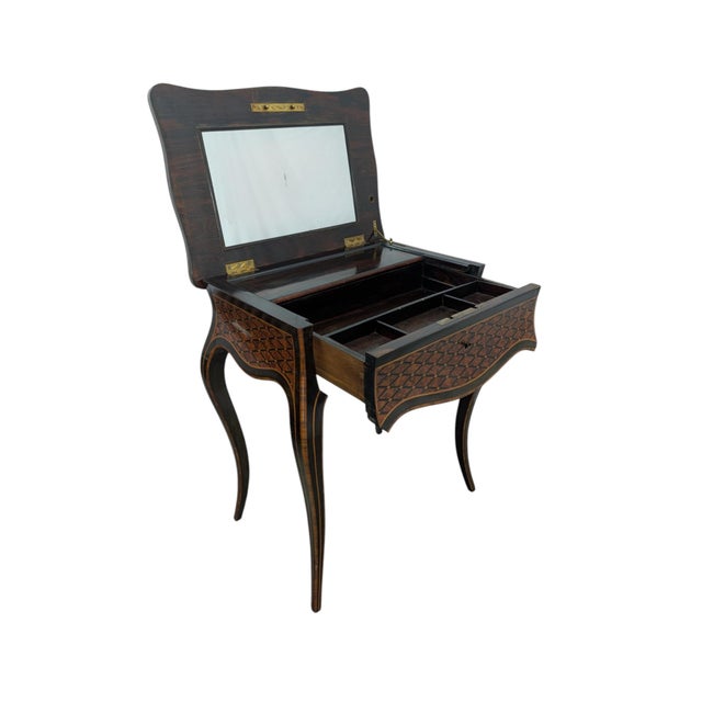 Rococo Style Dressing Table with Drawer, 1800s For Sale - Image 11 of 14