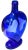 Art Deco Mid 20th Century Blue Heart Glass Bottle For Sale - Image 3 of 5