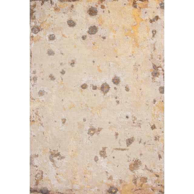 Rug & Kilim’s Modern Abstract Rug in Beige/Brown, Golden All Over Pattern For Sale