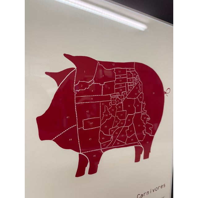 San Francisco Is for Carnivores Print, Framed For Sale - Image 4 of 12