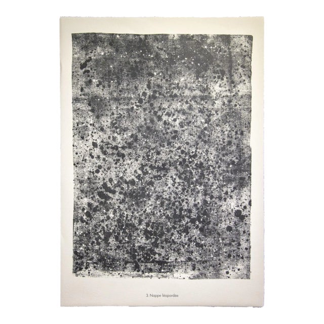 Jean Dubuffet, Tablecloth Léopardée From Soil, Earth, Lithograph, 1959 For Sale