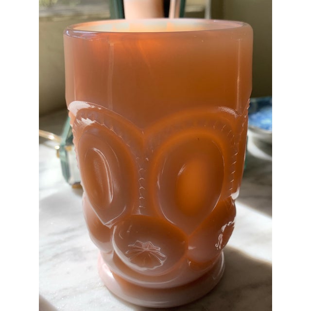 1990s Vintage Pink Opaline Glass Tumblers Set of 6 For Sale - Image 5 of 12