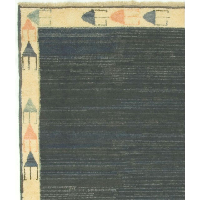 Vintage Circa 1960 Gabbeh Rug 4ft 9in X 5ft 9in For Sale In New York - Image 6 of 8