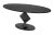 Noir NOIR Katana Oval Dining Table, Black Metal For Sale - Image 4 of 6