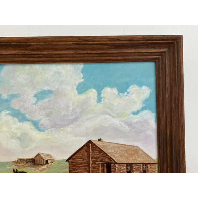Olive Humphrey – “P. W. Dickson Home” Original Oil on Panel, 1975 For Sale - Image 4 of 14