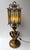 Large Hammered Glass Wrought Iron Lantern Lamp by Longobard, Italy, 1970s For Sale - Image 9 of 13
