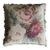Authentic 19th Century French Needlepoint Pillow, With Down Interior and Velvet Backing. For Sale