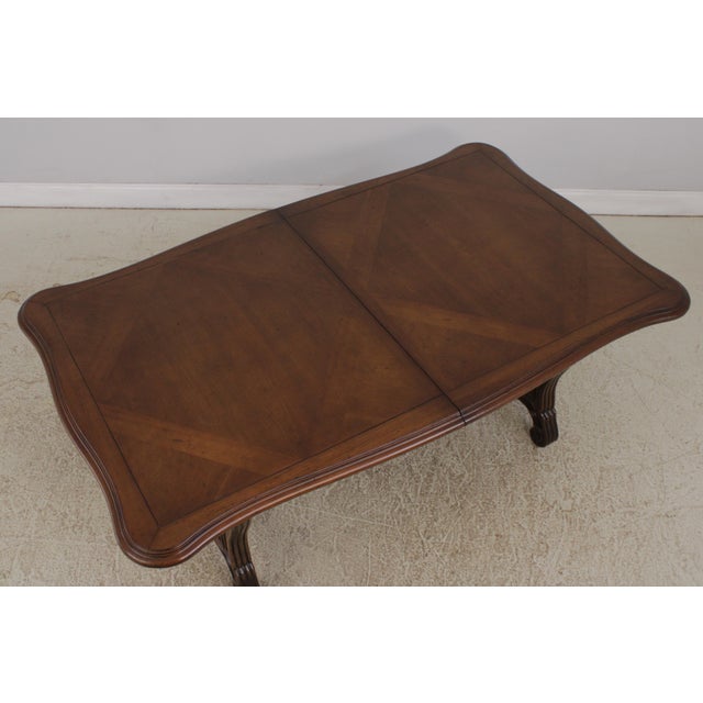French French Louis XIV Style Walnut Dining Table For Sale - Image 3 of 15
